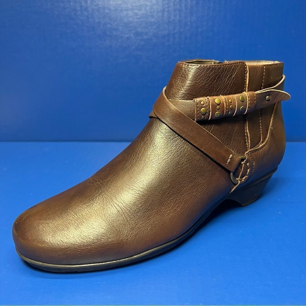 Abeo B.I.O. System Nancy Neutral Brown Heeled Booties Womens‎ 9N